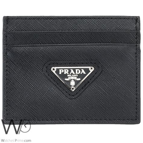 prada textured leather card holder|prada wallet.